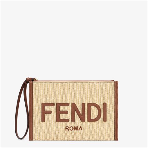 fendi fabric flat zipper clutch 11 x 7|Women's Luxury Clutches & Designer Pouches .